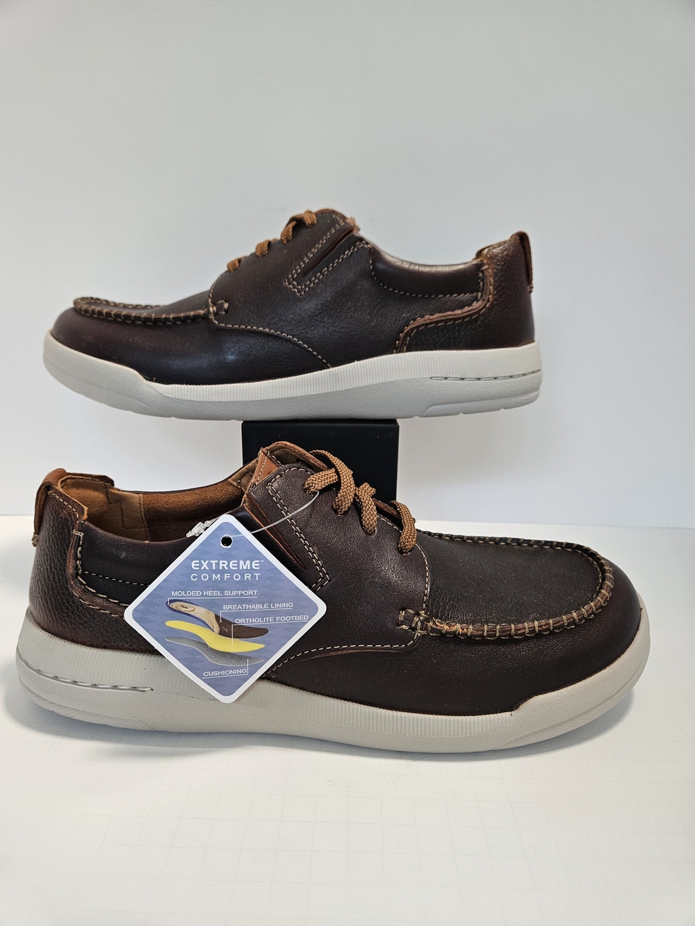 NWT Sz 11 Clarks Collection Driftway Low Leather Sneakers Mens